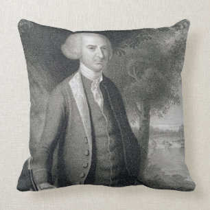 John Dickinson, engraved by John B. Forrest (1814- Throw Pillow