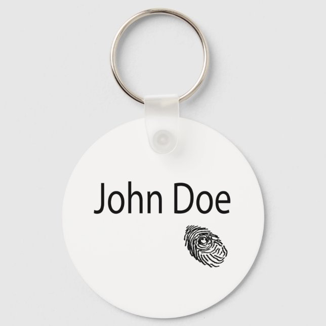 John Doe FIngerprint Keychain (Front)