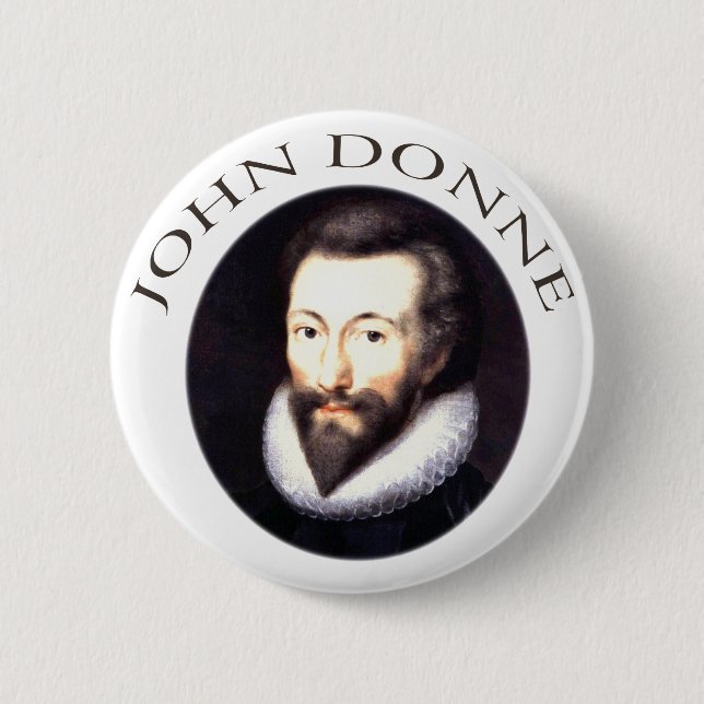 John Donne 2 Inch Round Button (Front)