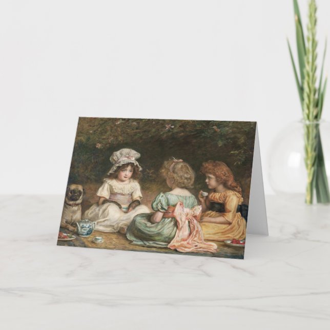 John Everett Millais - Afternoon Tea .The Gossips Card (Front)