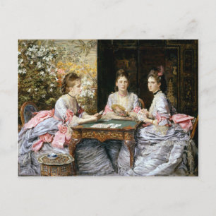 John Everett Millais Hearts are Trumps Postcard