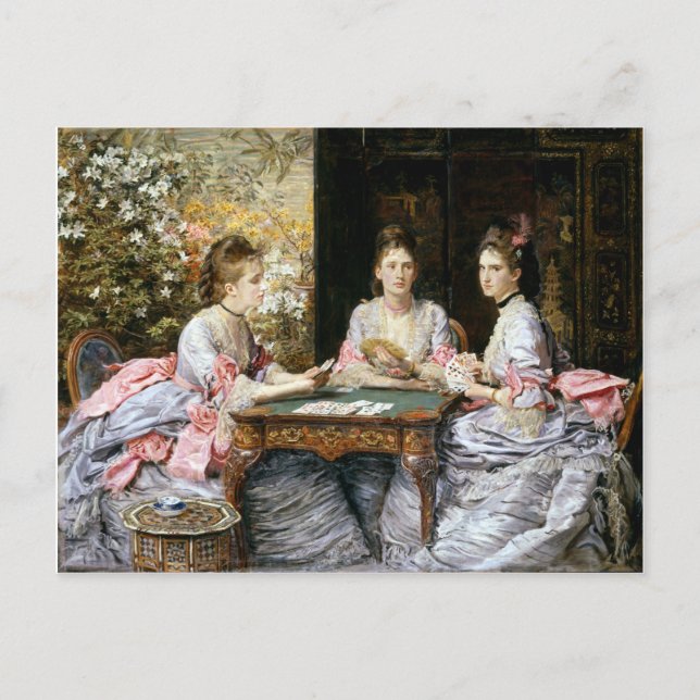 John Everett Millais Hearts are Trumps Postcard (Front)