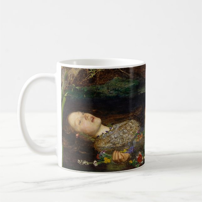 John Everett Millais - Ophelia Coffee Mug (Left)