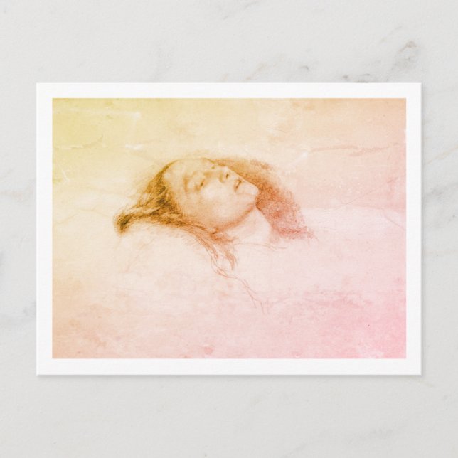 John Everett Millais - Ophelia (Study draught) Postcard (Front)