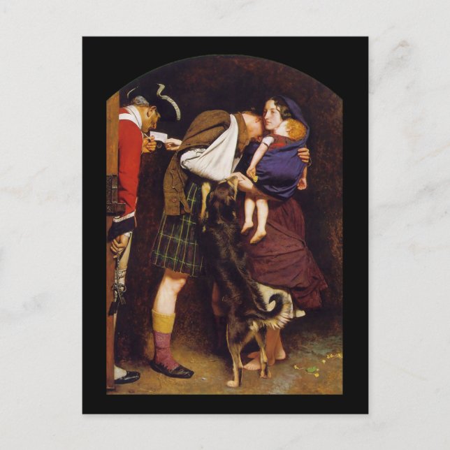 John Everett Millais Order of Release Postcard (Front)