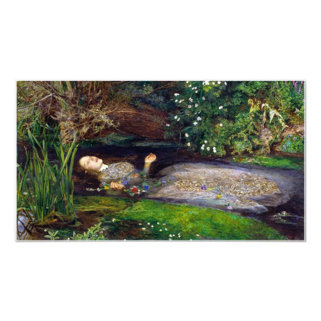 John Everett Millais Poster Ophelia (Devant)