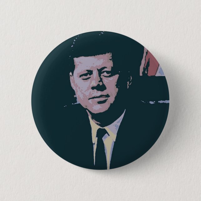 John F. Kennedy 2 Inch Round Button (Front)