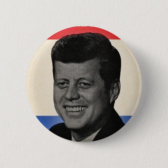 John F Kennedy 2 Inch Round Button (Front)