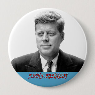 John F. Kennedy 4 Inch Round Button