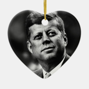 John F Kennedy Ceramic Ornament