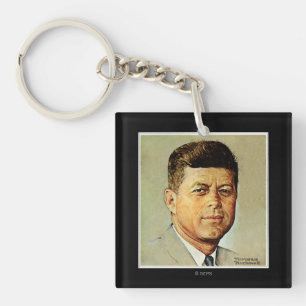 John F. Kennedy IN MEMORIAM Keychain