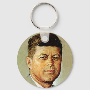 John F. Kennedy IN MEMORIAM Keychain