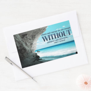 John F. Kennedy Inspirational Quote "Purpose" Sticker