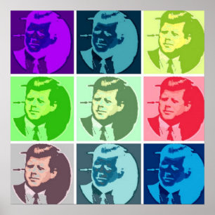 John F Kennedy/JFK  Pop Art Poster