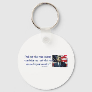John F Kennedy Keychain