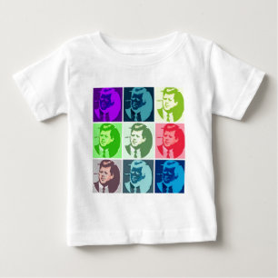 John F Kennedy Pop Art Baby T-Shirt