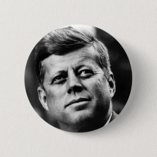 John F Kennedy Portrait 2 Inch Round Button