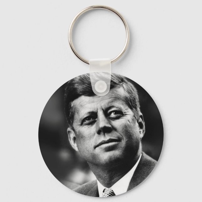 John F Kennedy President Keychain (Front)