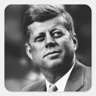 John F Kennedy President Square Sticker