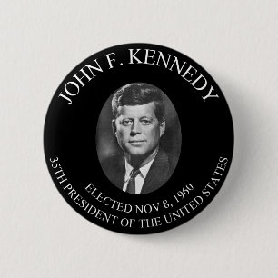 JOHN F. KENNEDY PRESIDENTIAL COIN ............... 2 INCH ROUND BUTTON
