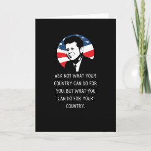 John F Kennedy Quote JFK Inauguration 2021 Gift Card