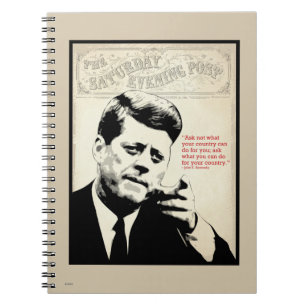 John F. Kennedy Quote Notebook