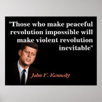 John F. Kennedy Quote on Peaceful Revolution
