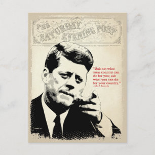 John F. Kennedy Quote Postcard
