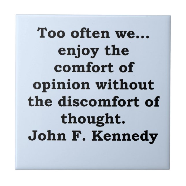 john f kennedy quote tile (Front)