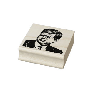 John F Kennedy Rubber Stamp