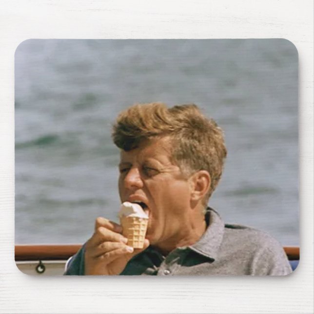 John F Kennedy Smoking Mouse Pad (Front)