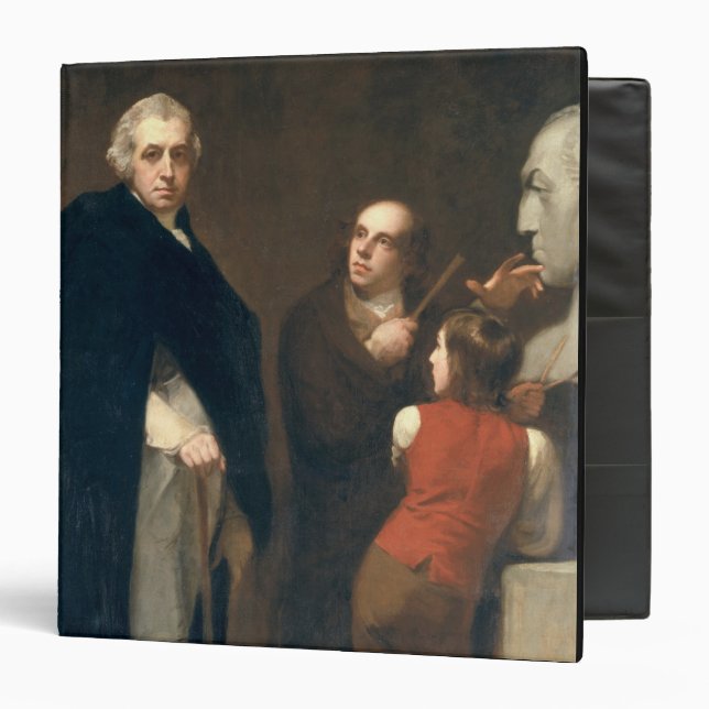John Flaxman (1755-1826) modelling his bust of Wil Binder (Front/Inside)