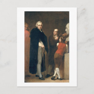 John Flaxman (1755-1826) modelling his bust of Wil Postcard
