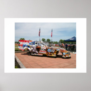 John Force Top Fuel Funny Car Body Poster