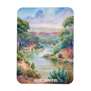 John Forrest National Park Watercolor  Magnet