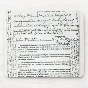 John Franklin's Message Mouse Pad