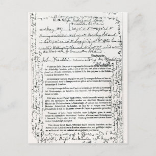 John Franklin's Message Postcard