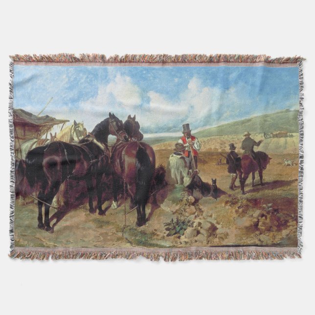 John Frederick Herring Autumn 1846 Throw Blanket (Front)