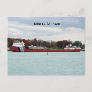 John G. Munson Port Huron postcard