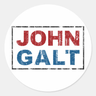 John Galt Classic Round Sticker