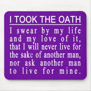 John Galt Oath mousepad