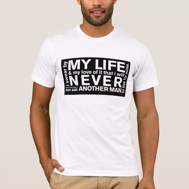 John Galt's Oath (light) T-Shirt (Front)