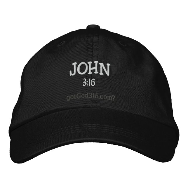 JOHN gotGod316.com 3:16 Wool Embroidered Hat (Front)