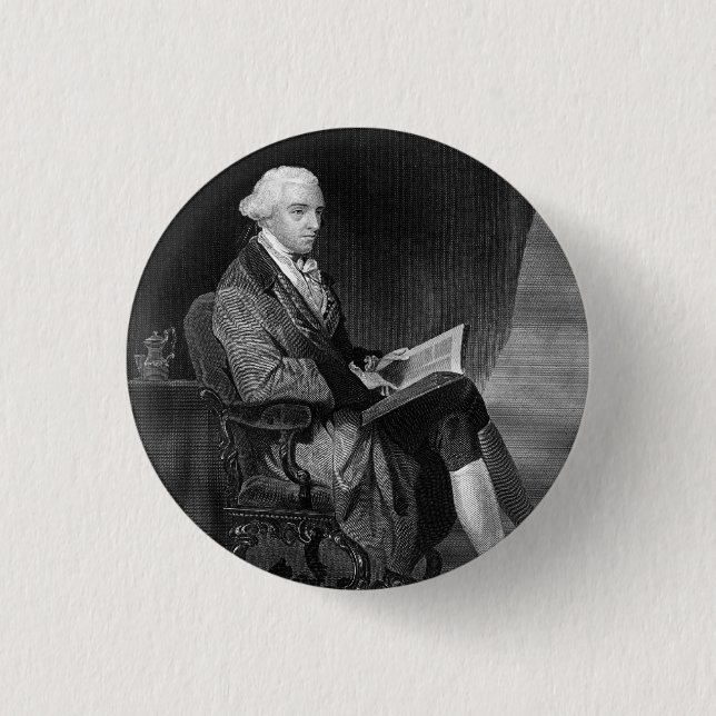 John Hancock 1 Inch Round Button (Front)