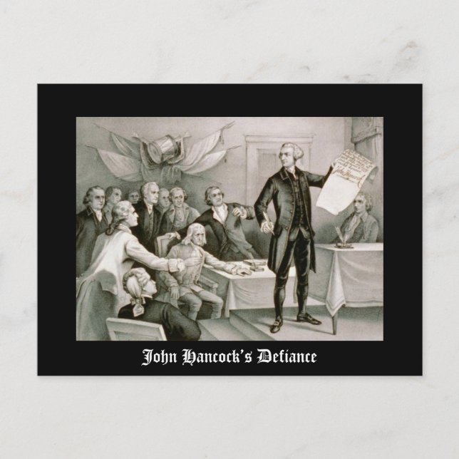 John Hancock’s Defiance Postcard (Front)