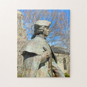 John Hancock Statue in Quincy Massachusetts Jigsaw Puzzle