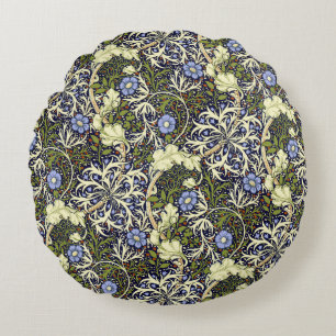 John Henry Dearle Seaweed Pattern Round Pillow