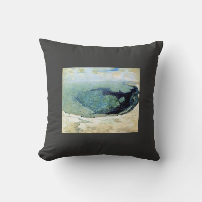 John Henry Twachtman- Emerald Pool 2 Throw Pillow (Front)