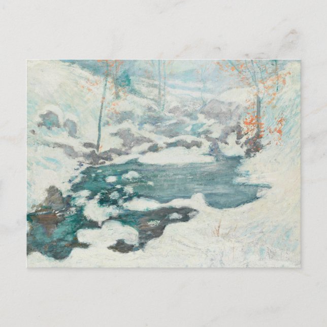 John Henry Twachtman - Icebound Postcard (Front)