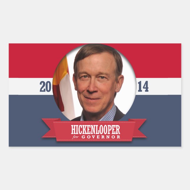 JOHN HICKENLOOPER CAMPAIGN STICKER (Front)